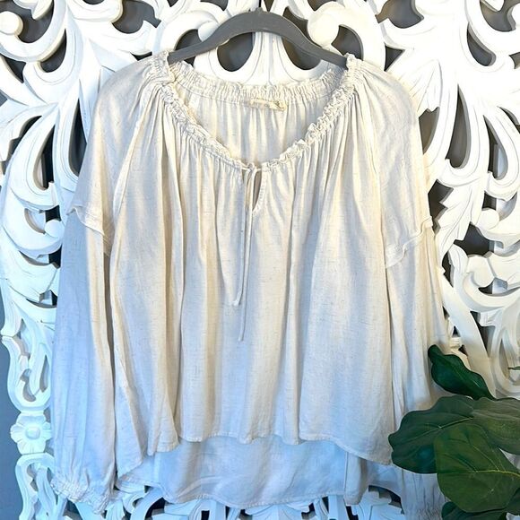 Ivory Peasant Top - Picture 1 of 8